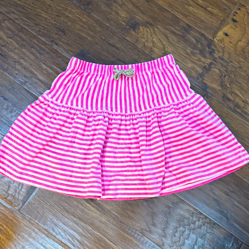 Crewcuts Pink Striped Skirt